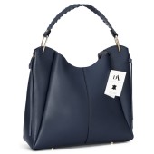 Geanta dama din piele naturala DiAmanti Abrianna Bleumarin D1532